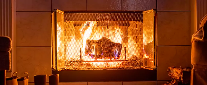 Mendota Hearth Landscape Fireplace Installation in Redlands, California