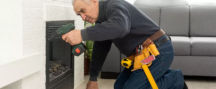 New Indoor Fireplace Installation in Redlands, California