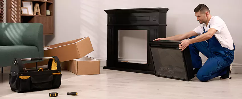 Old Rusted Metal Fireplace Repair And Replacement in Redlands, CA